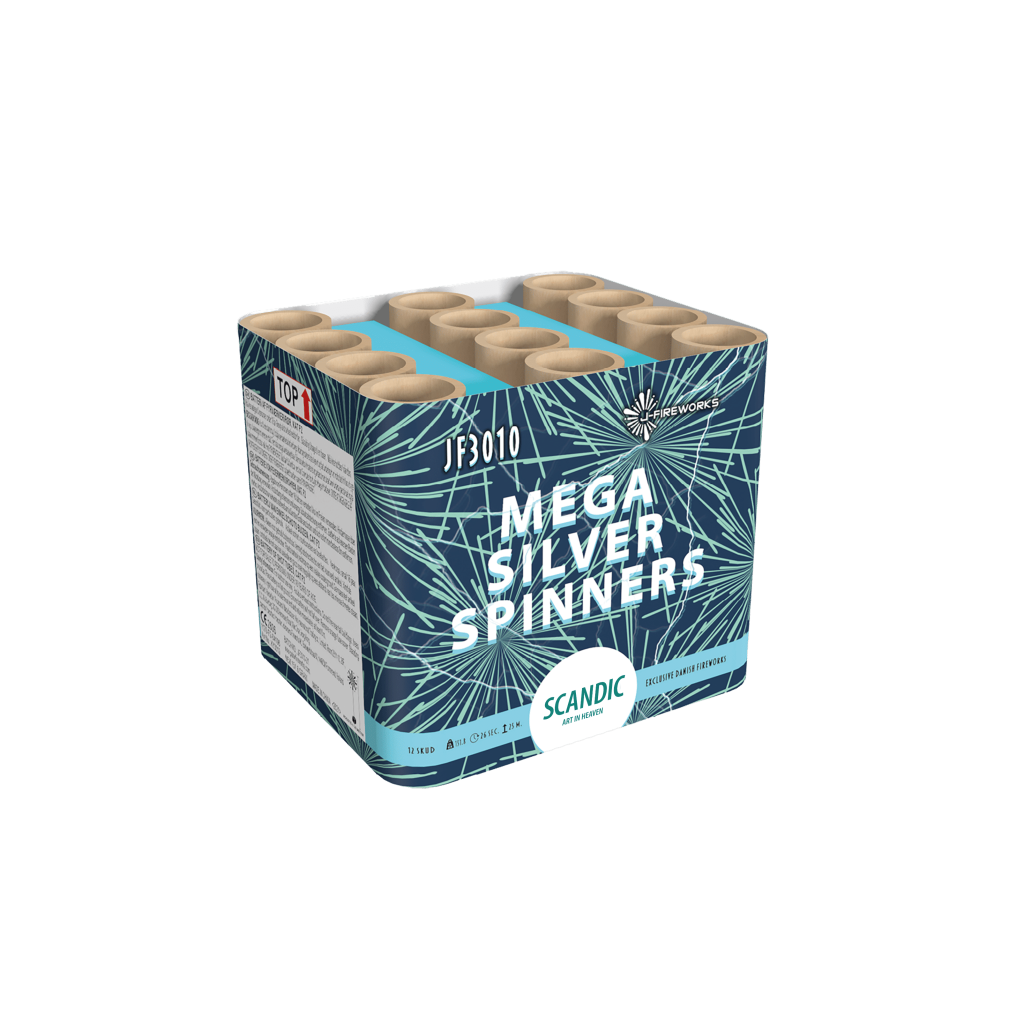 Mega silver spinner - krudtbuddies