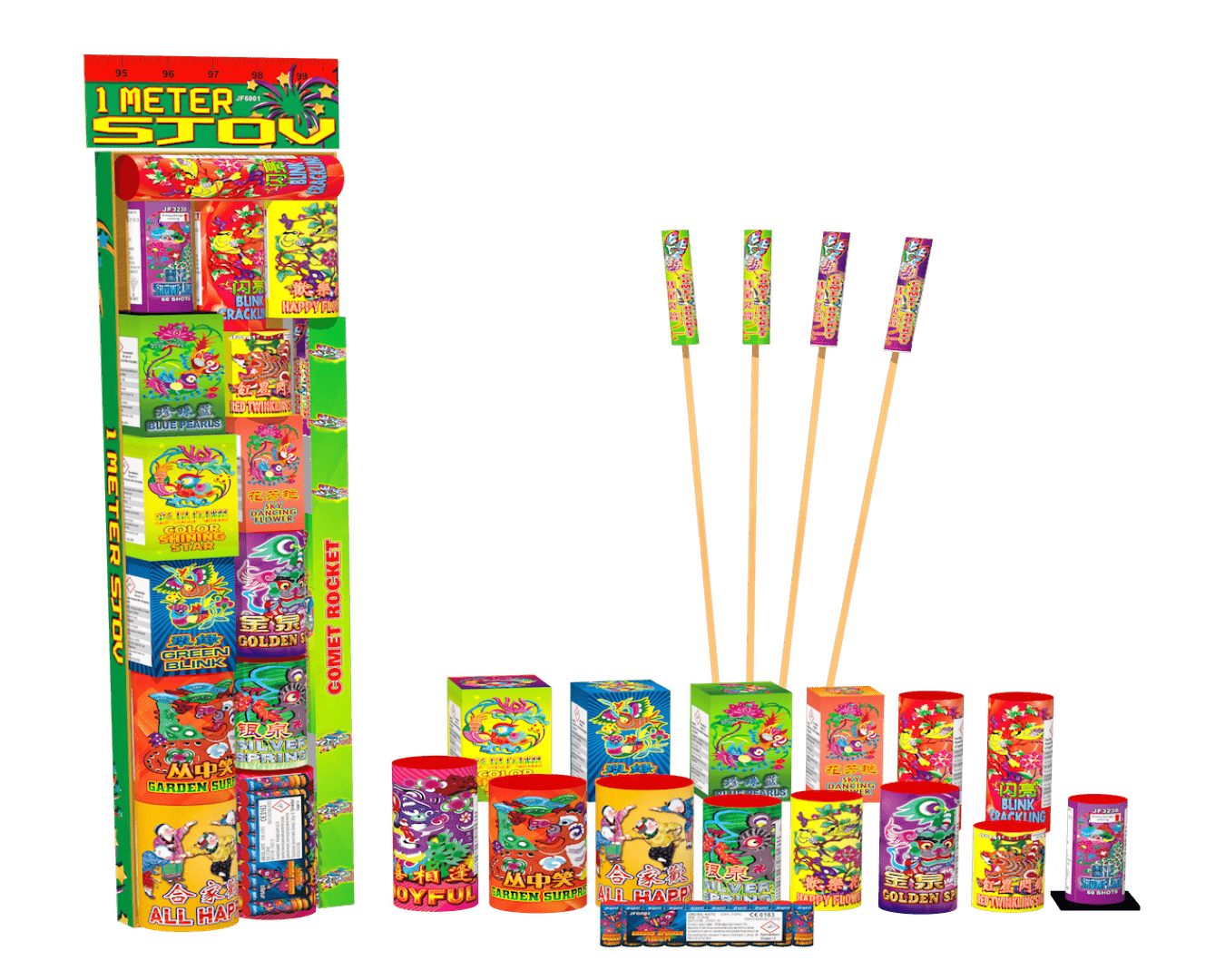 1 meter Sjov - krudtbuddies