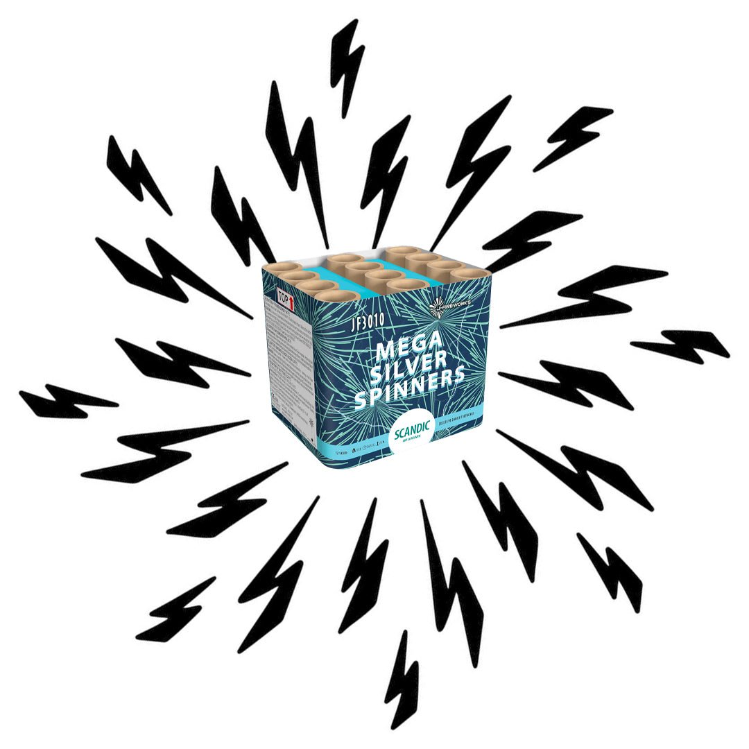 Mega silver spinner - krudtbuddies
